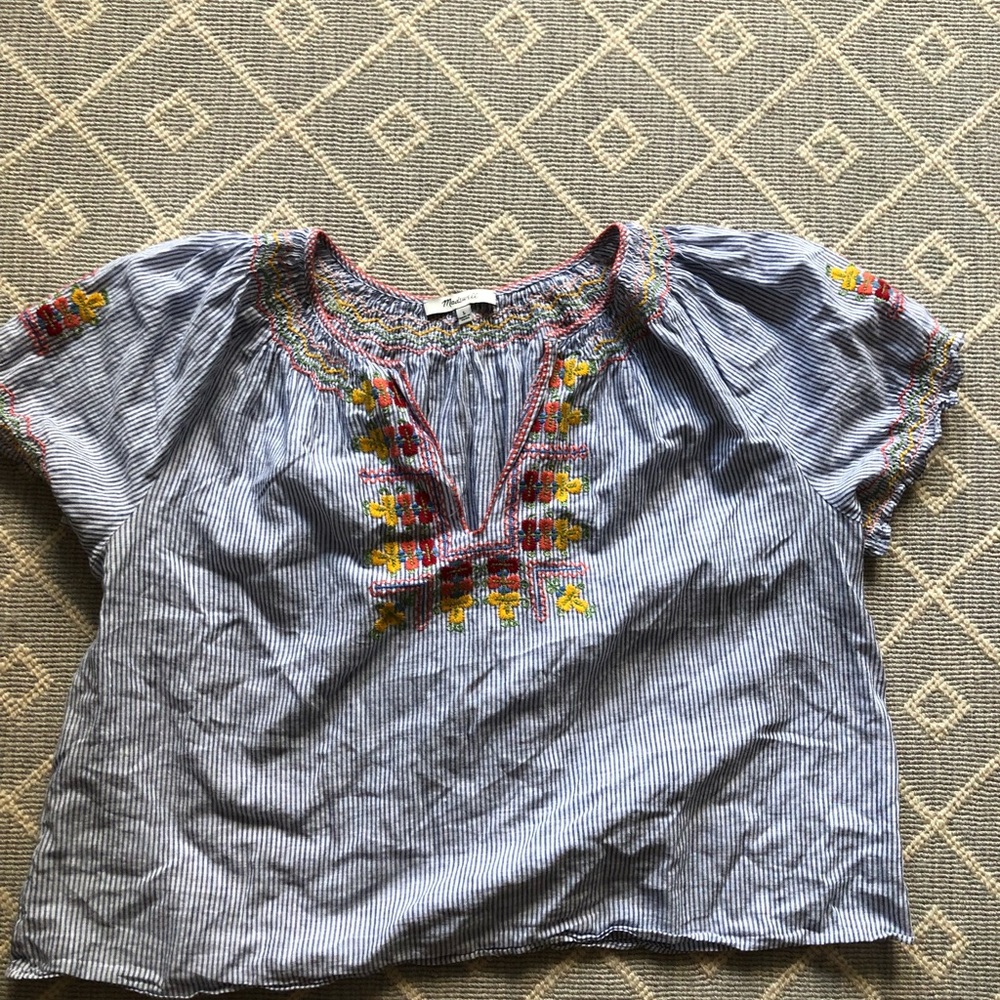 Cropped Madewell blouse